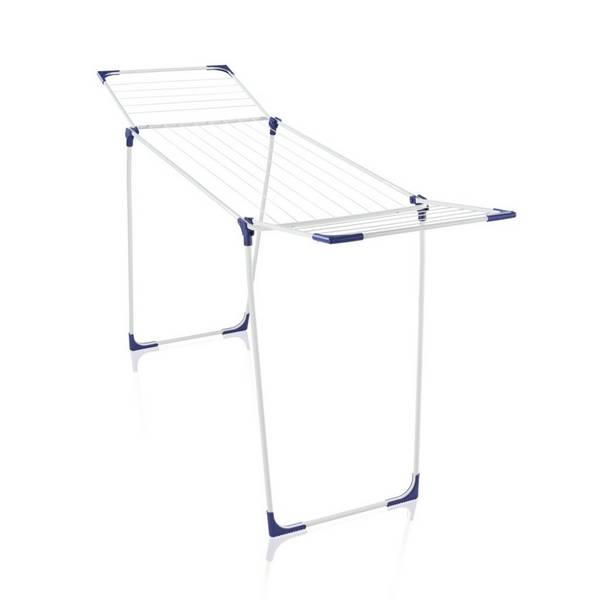 Leifheit 81621 Classic 180 Solid Wäscheständer weiß blau