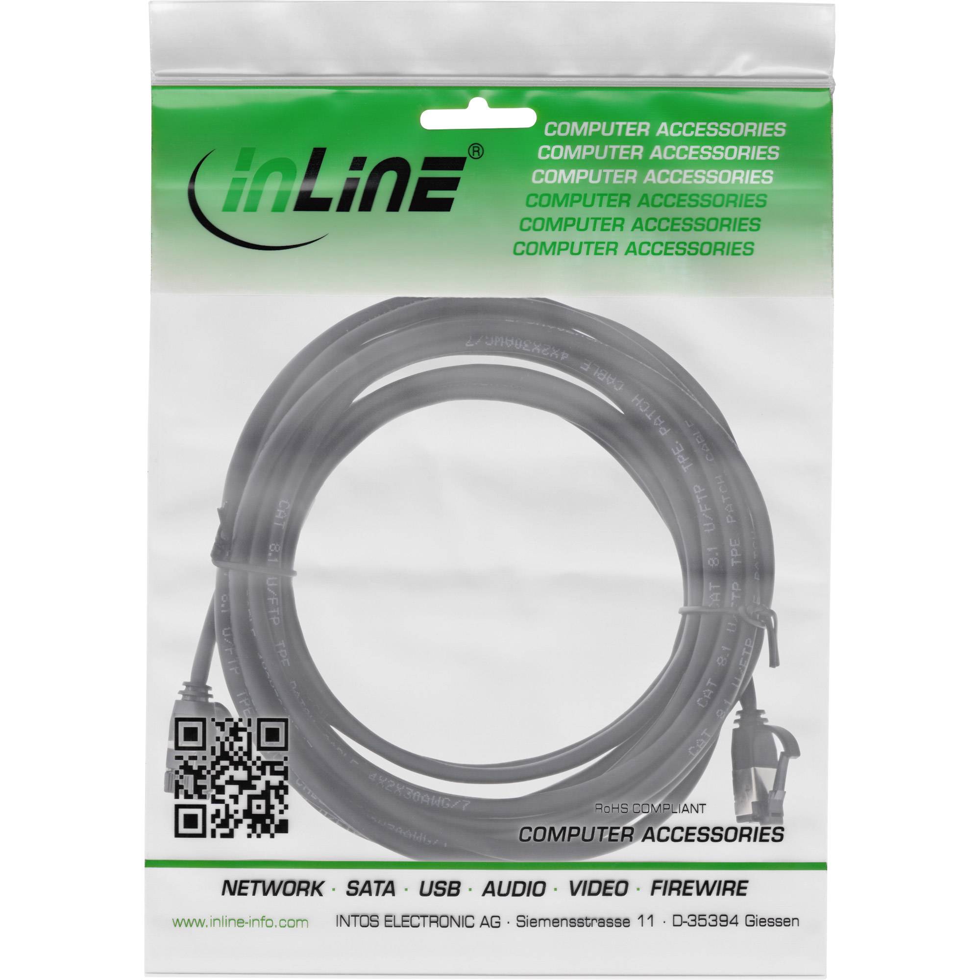 InLine® Patchkabel slim, U/FTP, Cat.8.1, TPE halogenfrei, schwarz, 10m-2