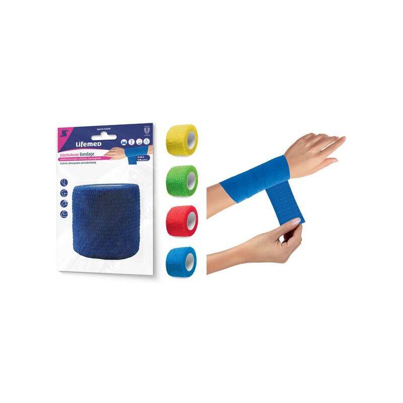 Lifemed selbsthaftende Bandage, 100 mm x 2,8 m-0