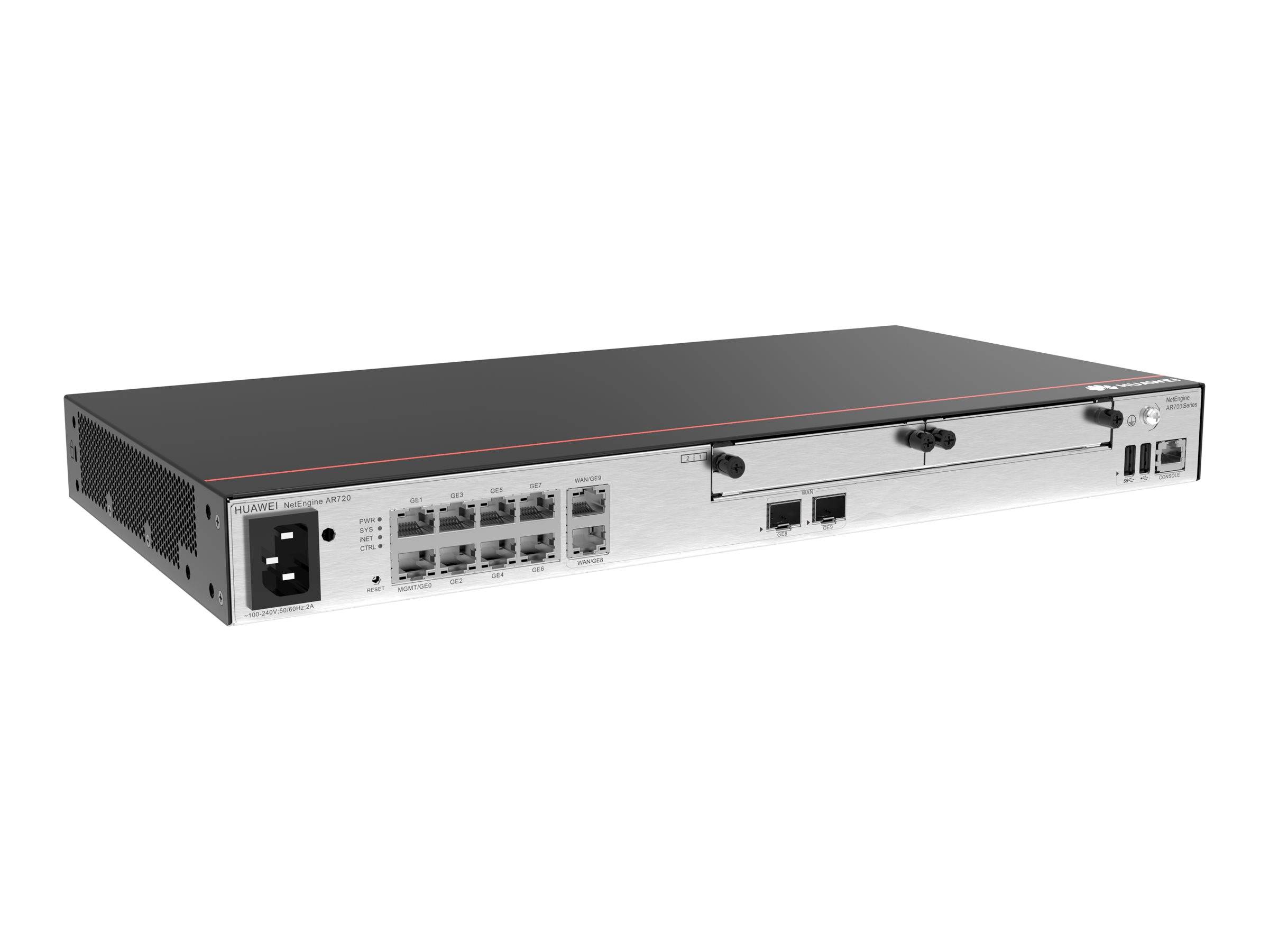 Huawei NetEngine AR720 - Router - 8-Port-Switch - GigE - WAN-Ports: 2 - Seite-zu-0