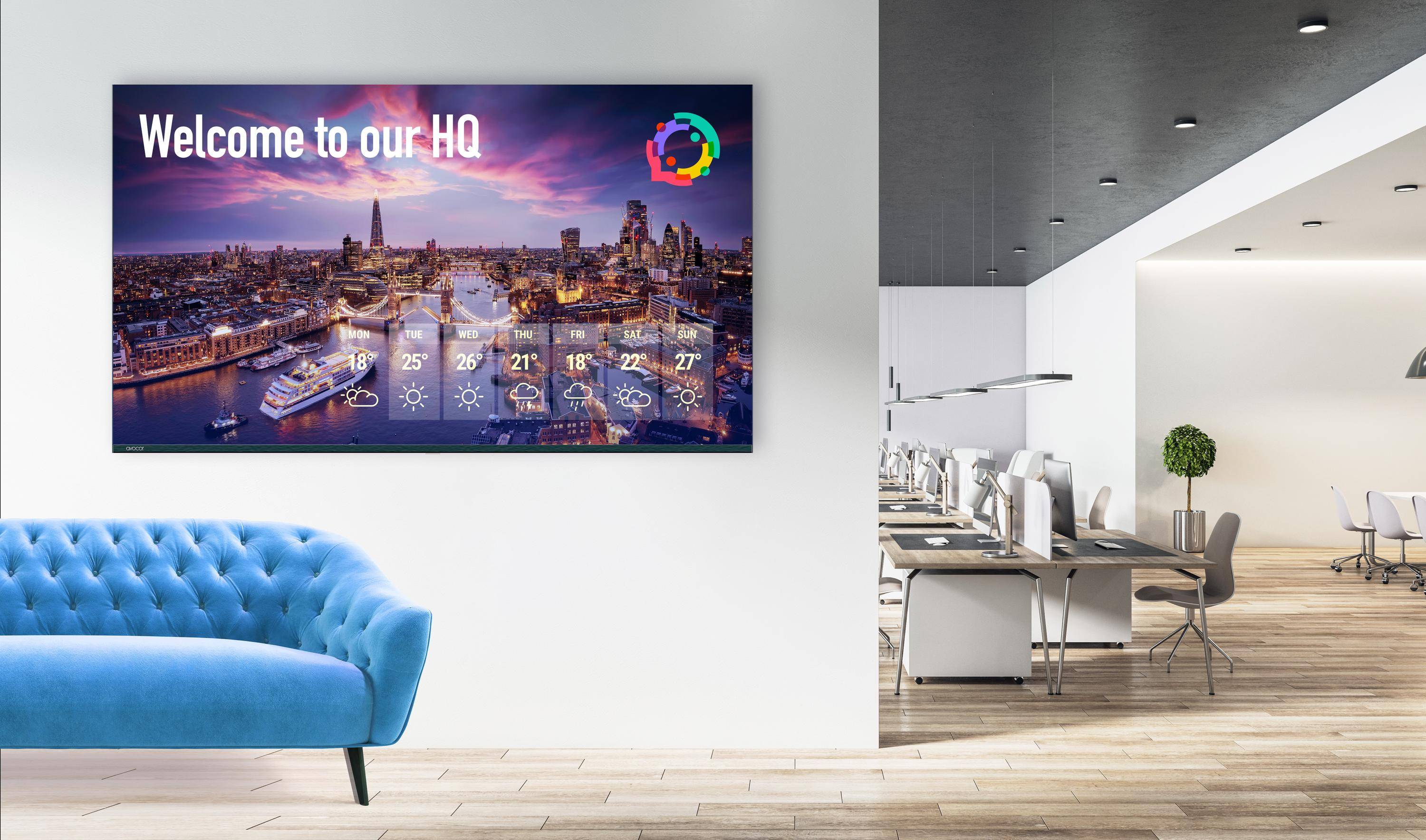Avocor AVK-5510 - 140 cm (55") Diagonalklasse K Series LCD-Display mit-1