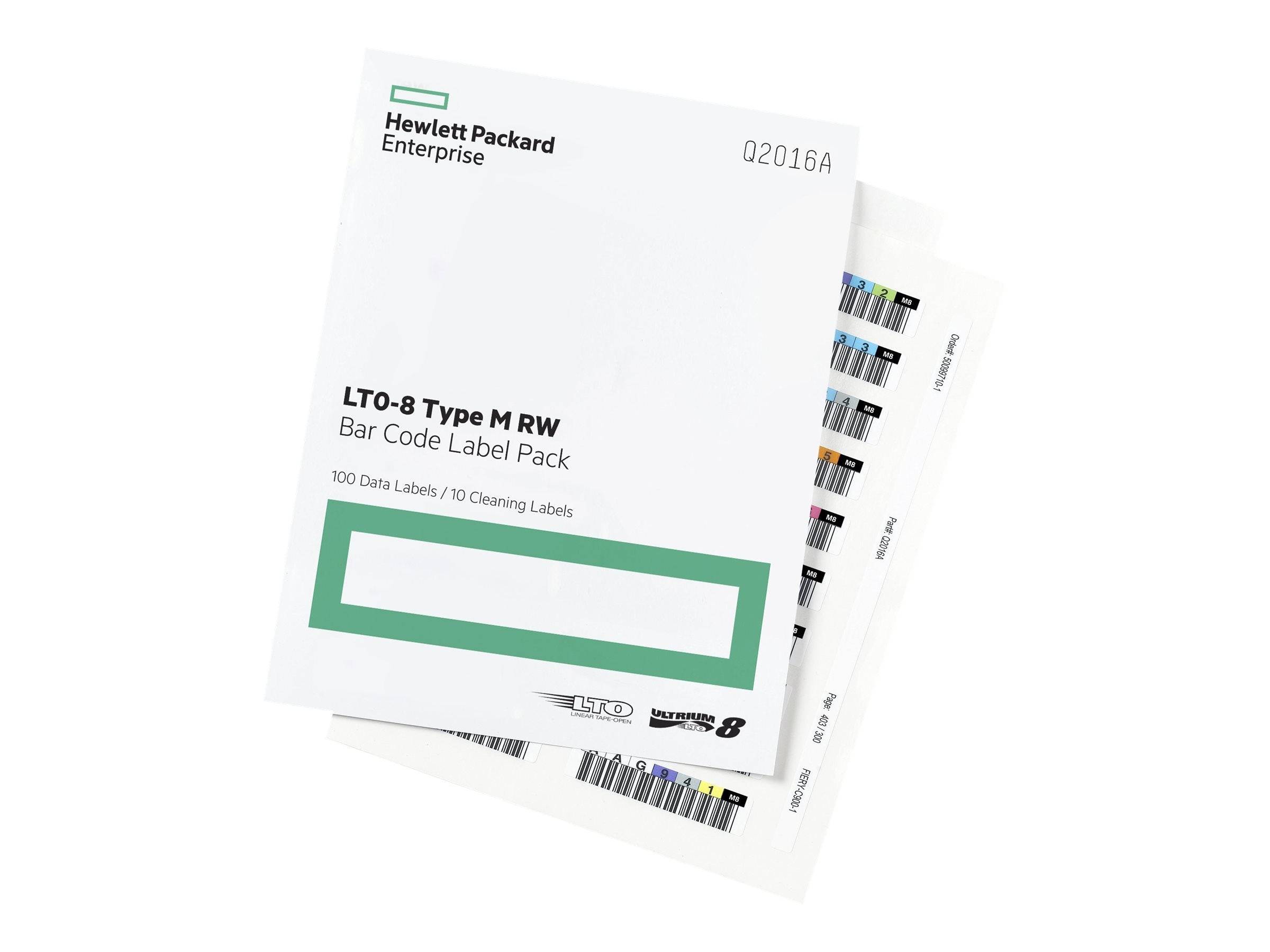 HP Enterprise LTO-8 Ultrium RW Bar Code Label Pack LTO/Ultrium-1