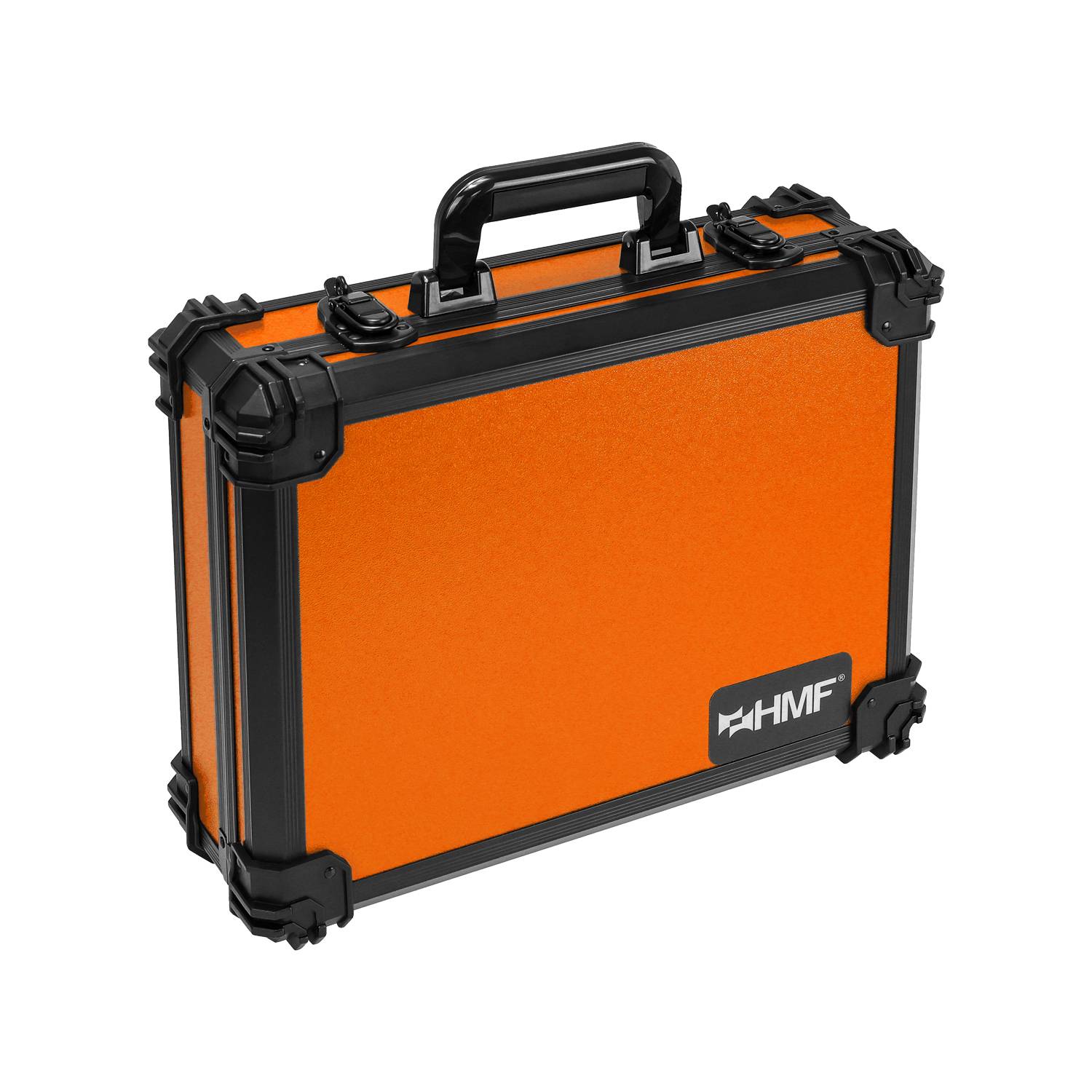 HMF 15502-18 Transportkoffer mit Rasterschaumstoff, Universalkoffer, 39 x 29 x 12 cm, Orange-3