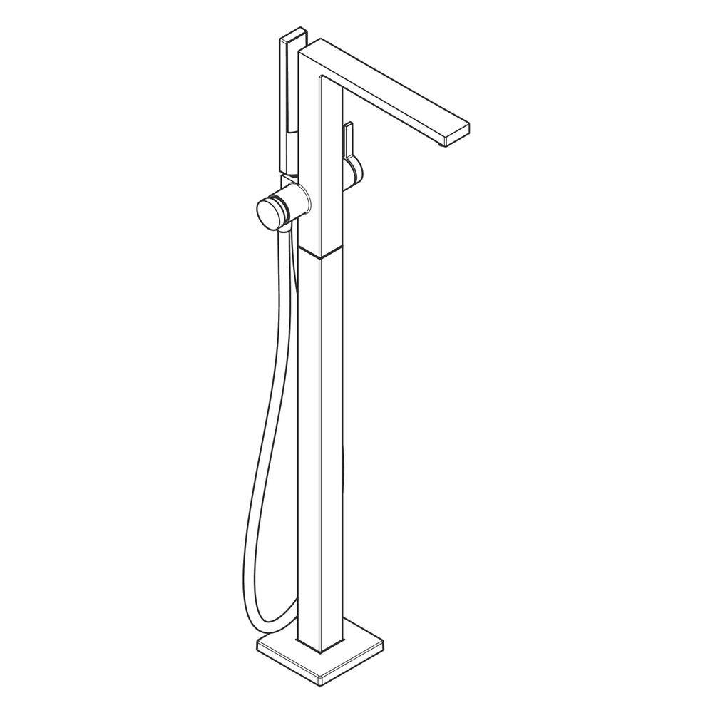 Hansgrohe Tecturis E Einhebel-Wannenmischer bodenstehend, 23,5l/min, Brushed Bronze-1