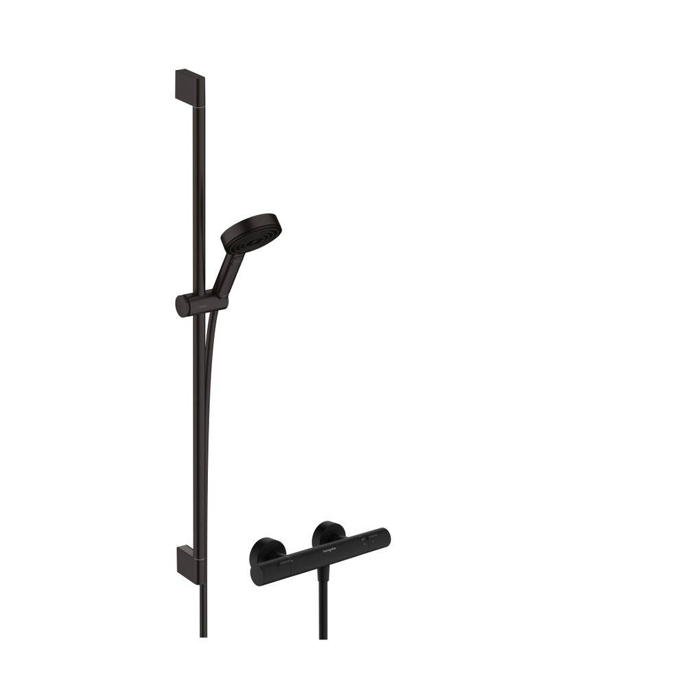 Hansgrohe Pulsify Select S Brausesystem 105mm 3jet Relaxation EcoSmart, Ecostat Fine, Brausestange 90cm, 6,9l/min