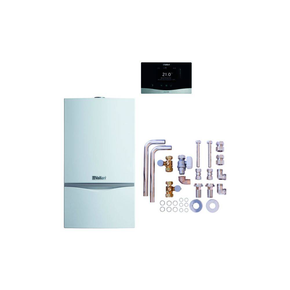Vaillant atmoTEC exclusive Gas-Wandheizgerät Paket 6.219/2 VC 104/4-7 A LL, sensoHOME 380/2, Zubehör, 4,8-10kW bei-1