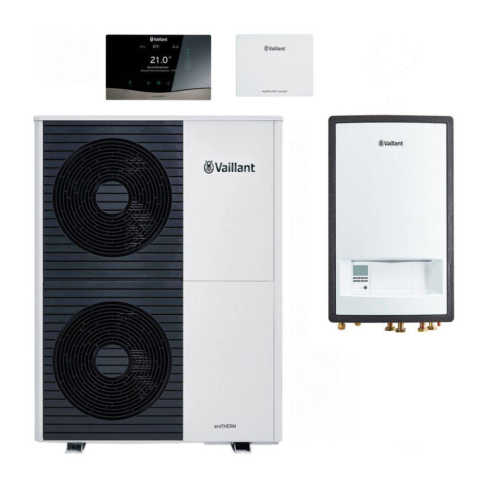 Vaillant aroTHERM plus Wärmepumpen-Paket 4.3109 VWL 105/6 A S2 VWZ MEH 97/6, Leistung 8,1kW bei A7/W35-0