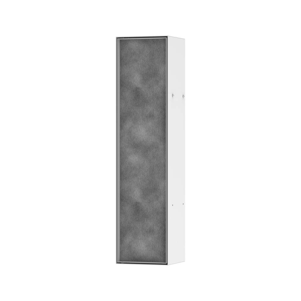 Hansgrohe XtraStoris Rock Einbau Toilettenbürstenhalter mit Ablage und befliesbarer Tür, Mattweiß-2