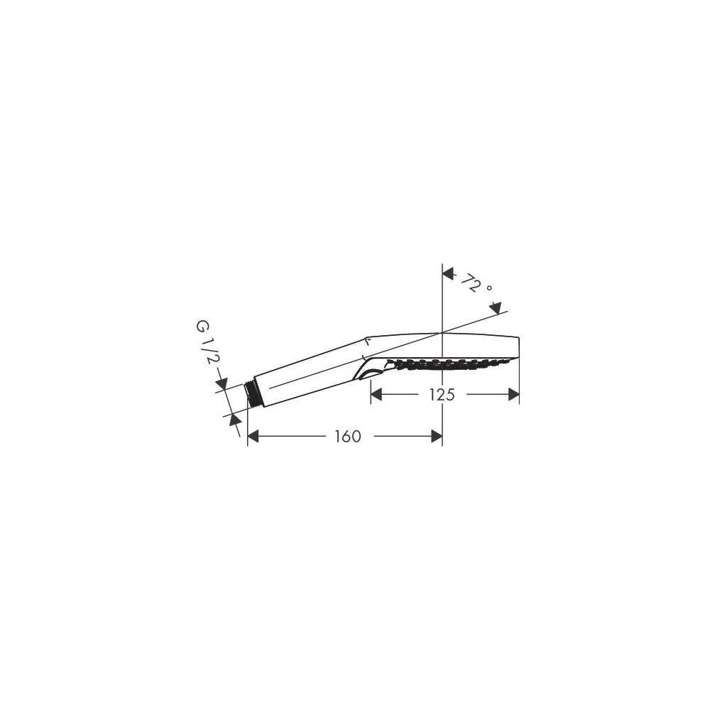 Hansgrohe Raindance Select S Handbrause 120mm, 8,5l/min, 3jet EcoSmart, Mattschwarz-3