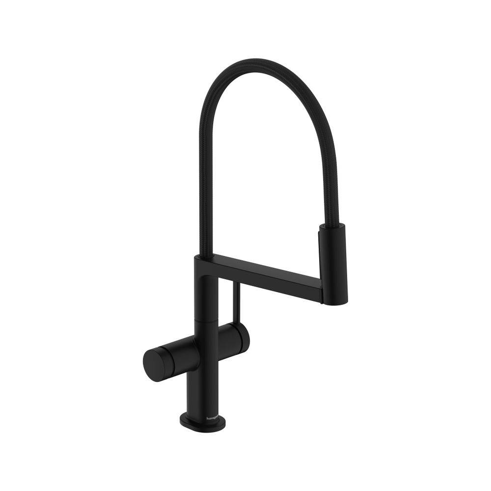 Hansgrohe Talis Select M54mm, PowderSpray Einhebel-Küchenmischer Semi-Pro, 210mm, 5,6l/min, 3jet, Mattschwarz