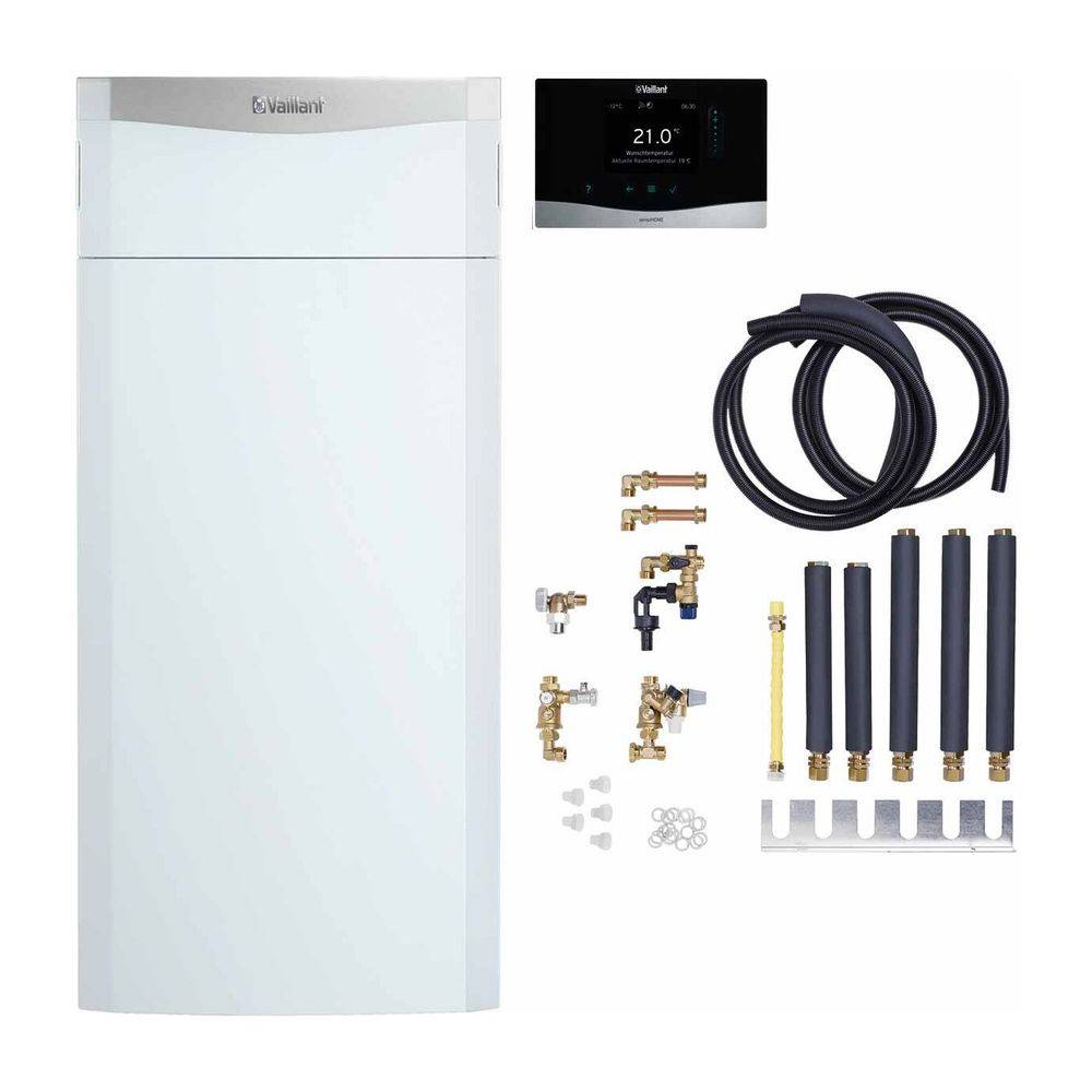 Vaillant ecoCOMPACT Paket Nr. 1.355/3, Gas-Kompaktgerät Brennw. mit Warmwasser-Schichtladespeicher VSC 206/4-5 150 LL,-1