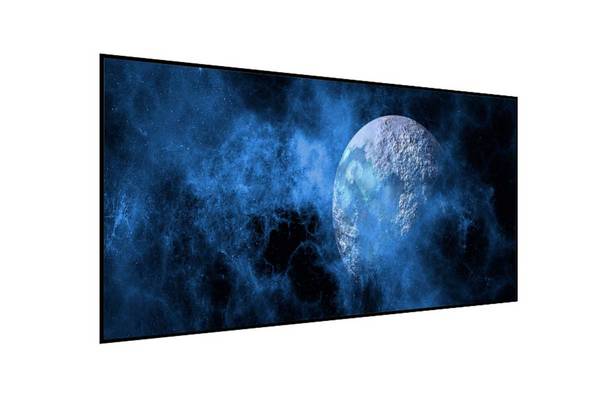 DELUXX Cinema Hochkontrast-Rahmenleinwand SlimFrame 298 x 168cm, 135" - DARKVISION