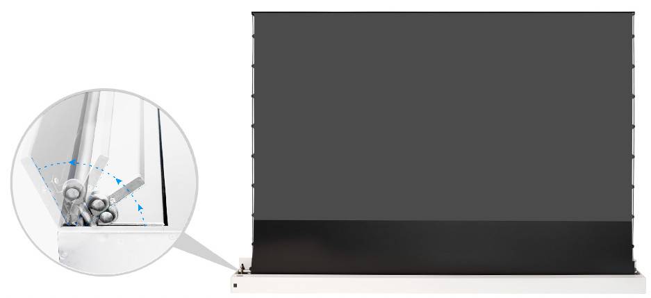 celexon UST Hochkontrast Bodenscheren Leinwand - HomeCinema Plus, 100" weiß-3