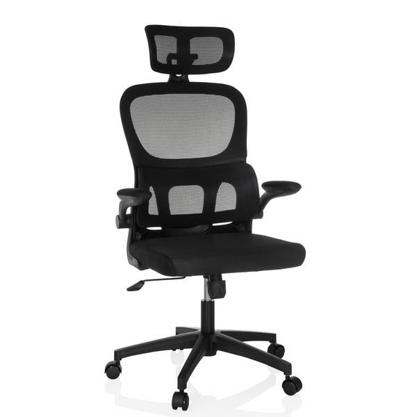 Bürostuhl Drehstuhl ERGOMY FLEX Sitz Stoff Rücken Netzstoff schwarz mybuero