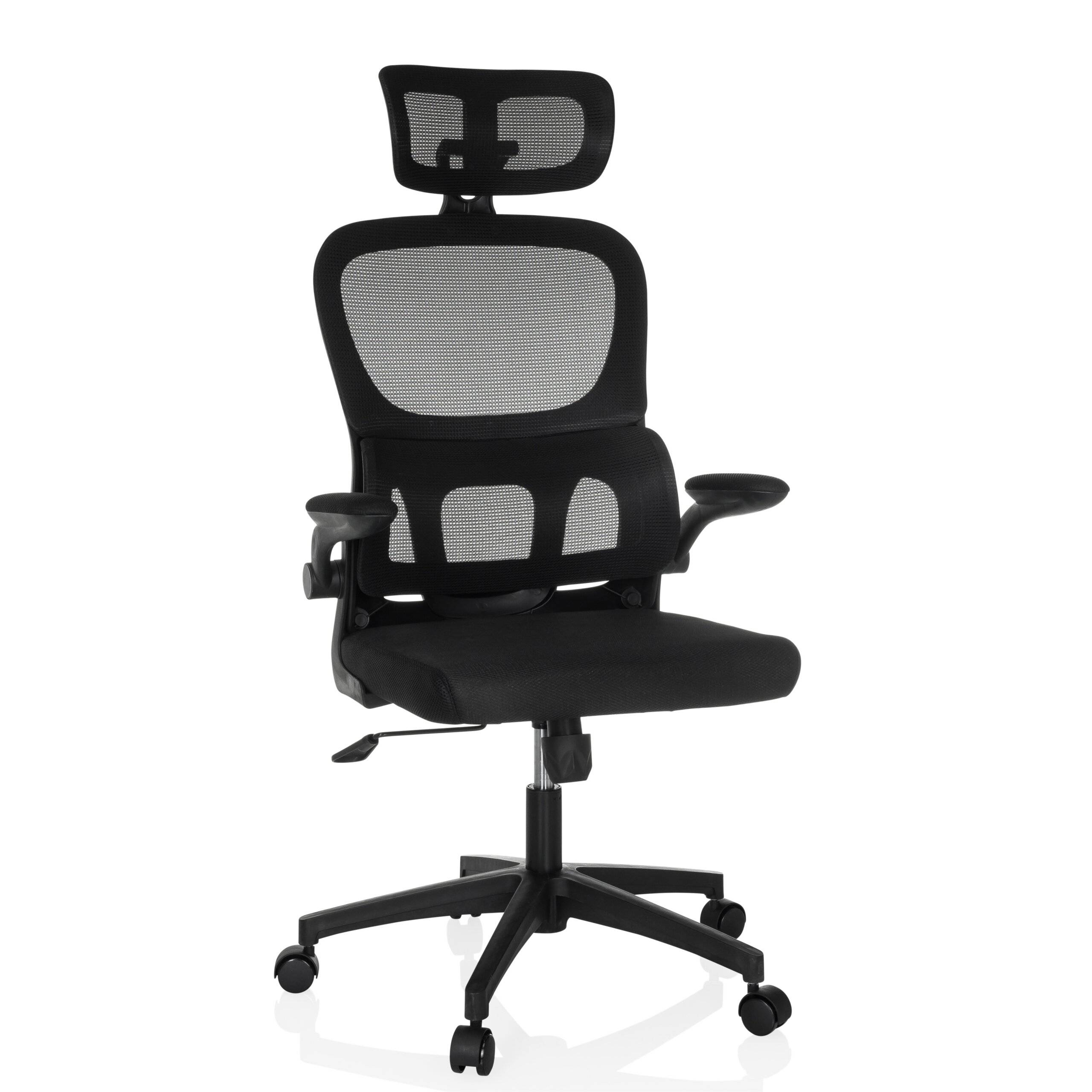 Bürostuhl Drehstuhl ERGOMY FLEX Sitz Stoff Rücken Netzstoff schwarz mybuero-0