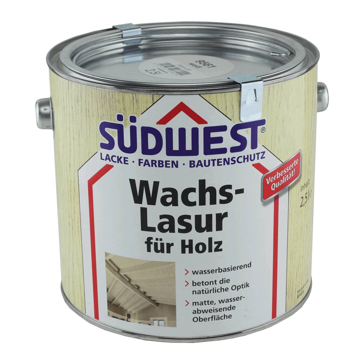 SÜDWEST Wachs-Lasur Holzlasur 2,5 Liter Farblos-0