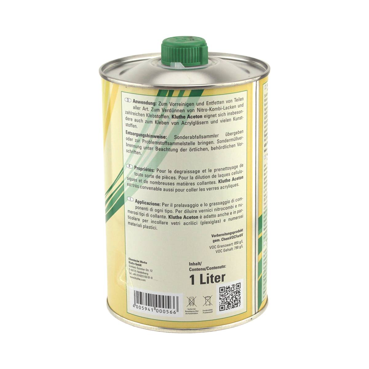 Kluthe Aceton Reiniger & Entfetter 1 Liter-1