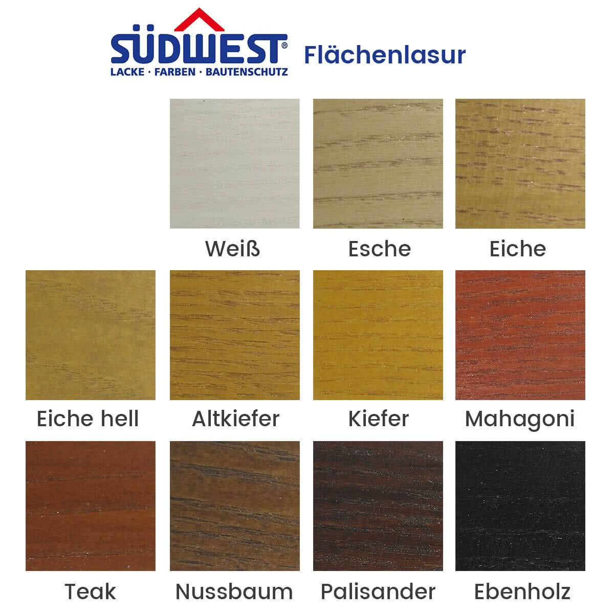 SÜDWEST Flächen-Lasur Holzlasur 0,75 Liter 0901 farblos-0