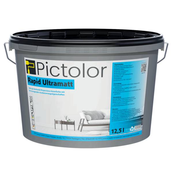 Pictolor® Rapid Ultramatt 12,5 Liter Weiß
