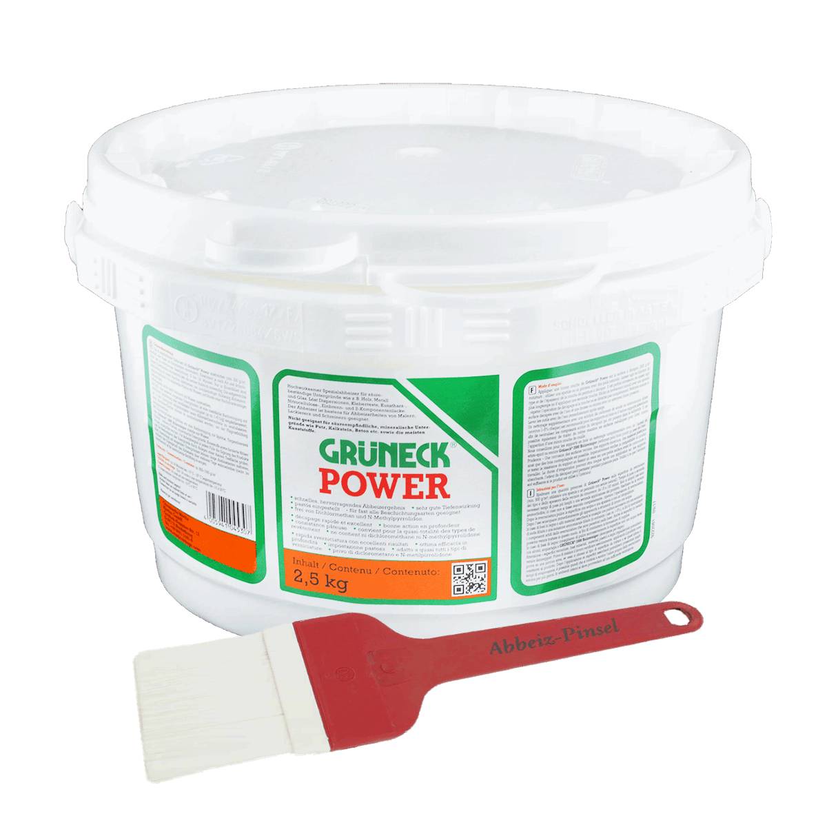 Lackentferner-Set Grüneck® Power mit Abbeizpinsel 2,5 kg-0