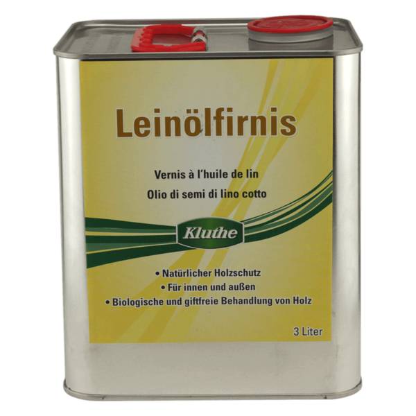 Kluthe Leinölfirnis Holzschutzöl 3 Liter