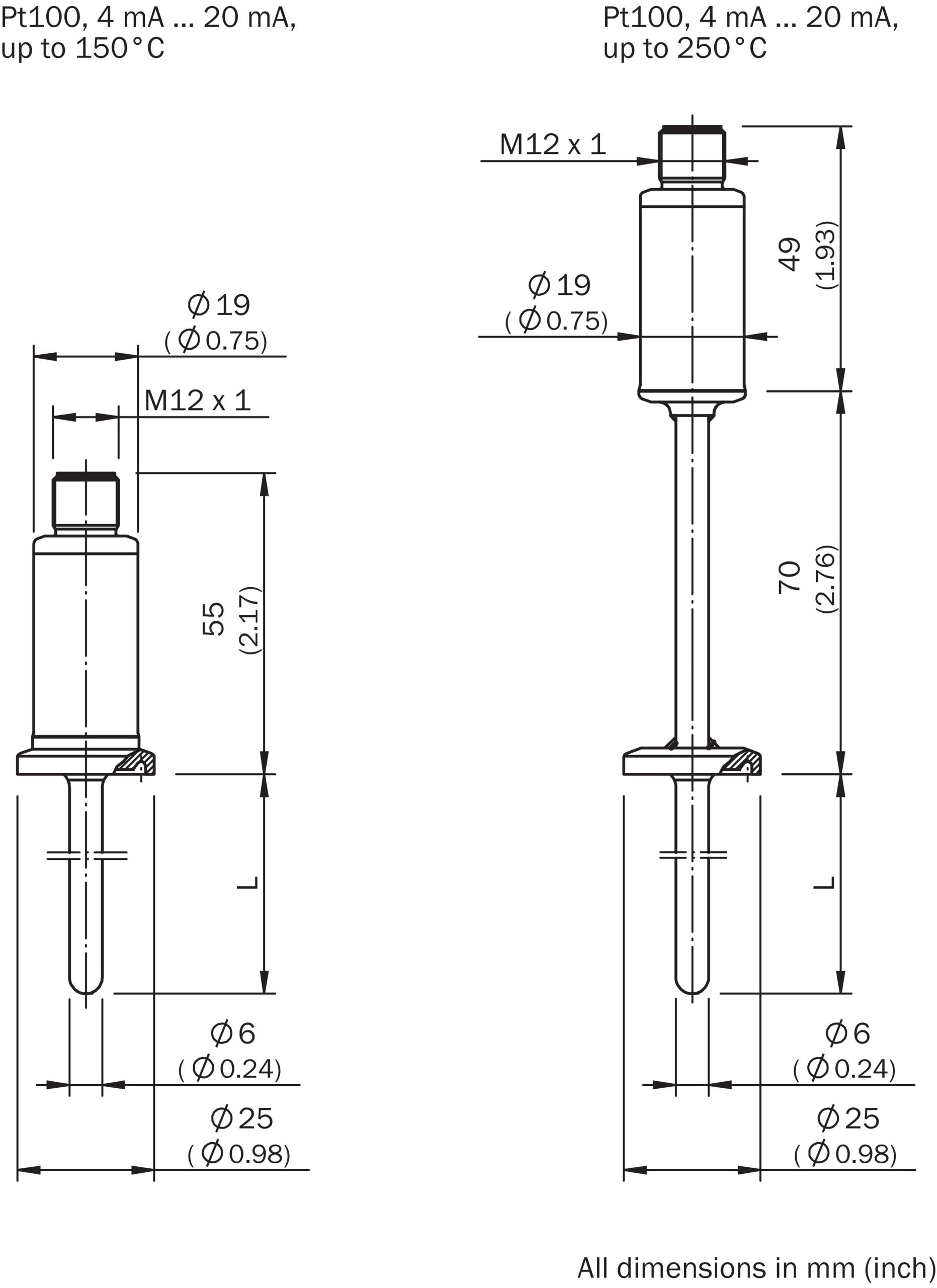 Sick Temperatursensor THTS-1PBT50756MZ-2