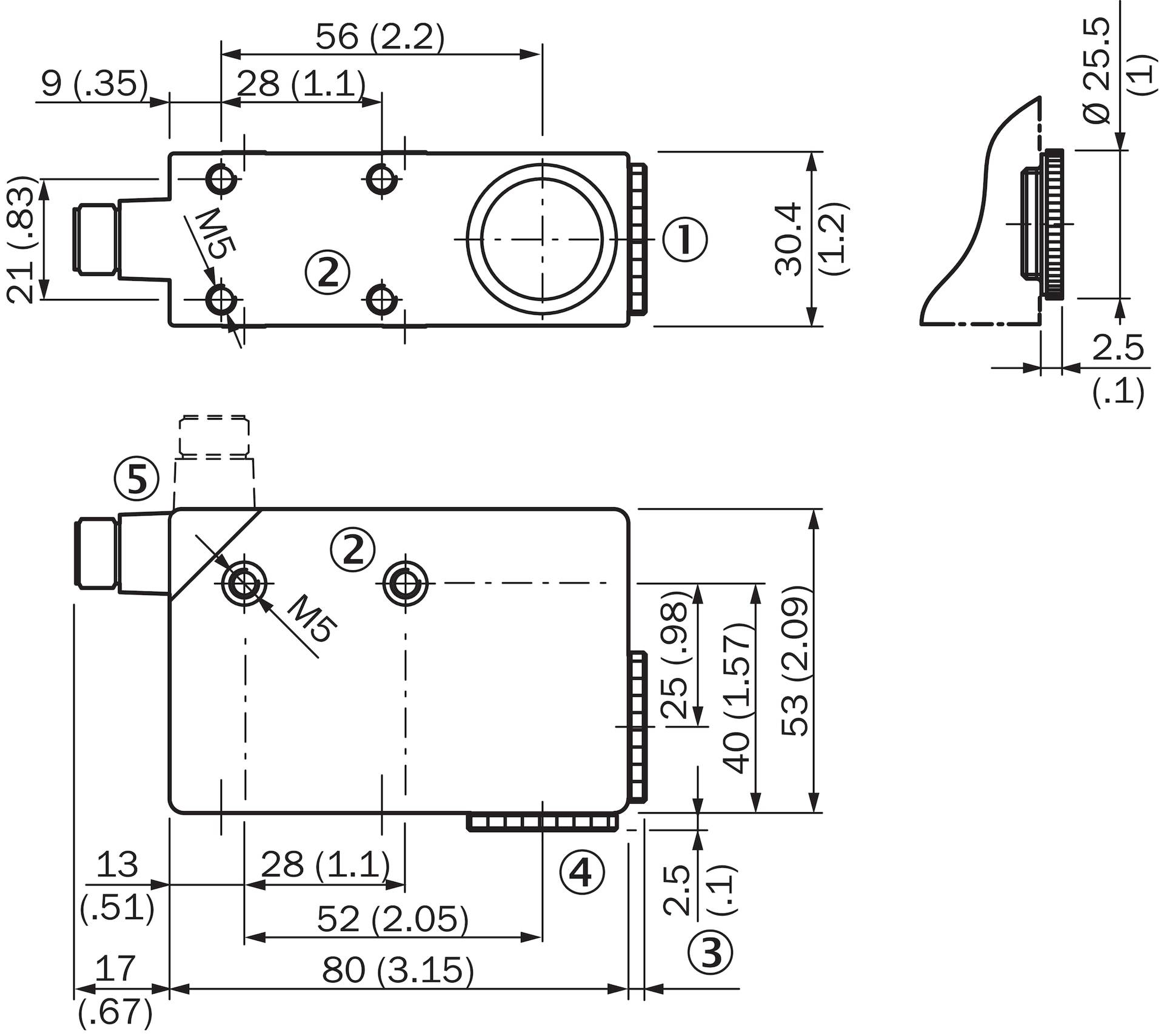 Sick CS81-P3612, Sensor, Teilenummer: 1028225-0