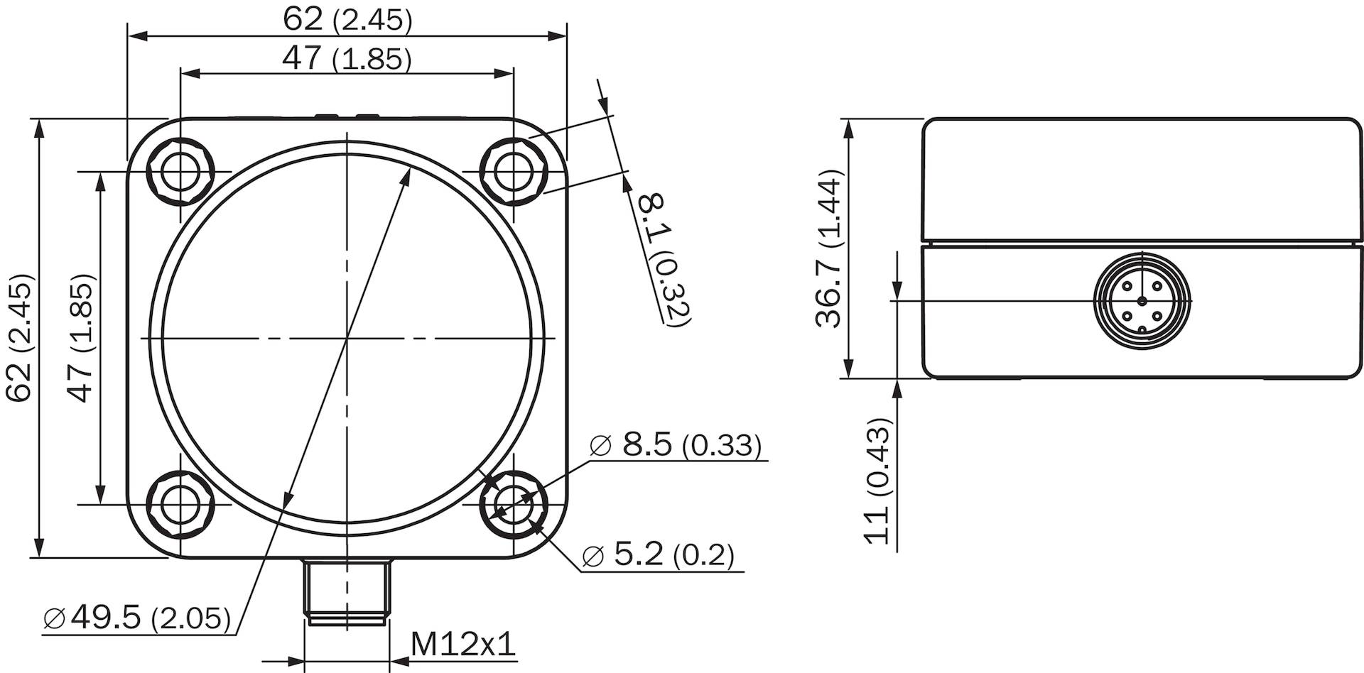 Sick UC30-21516B, Ultraschall-Abstandssensor, P/n: 6068453-1