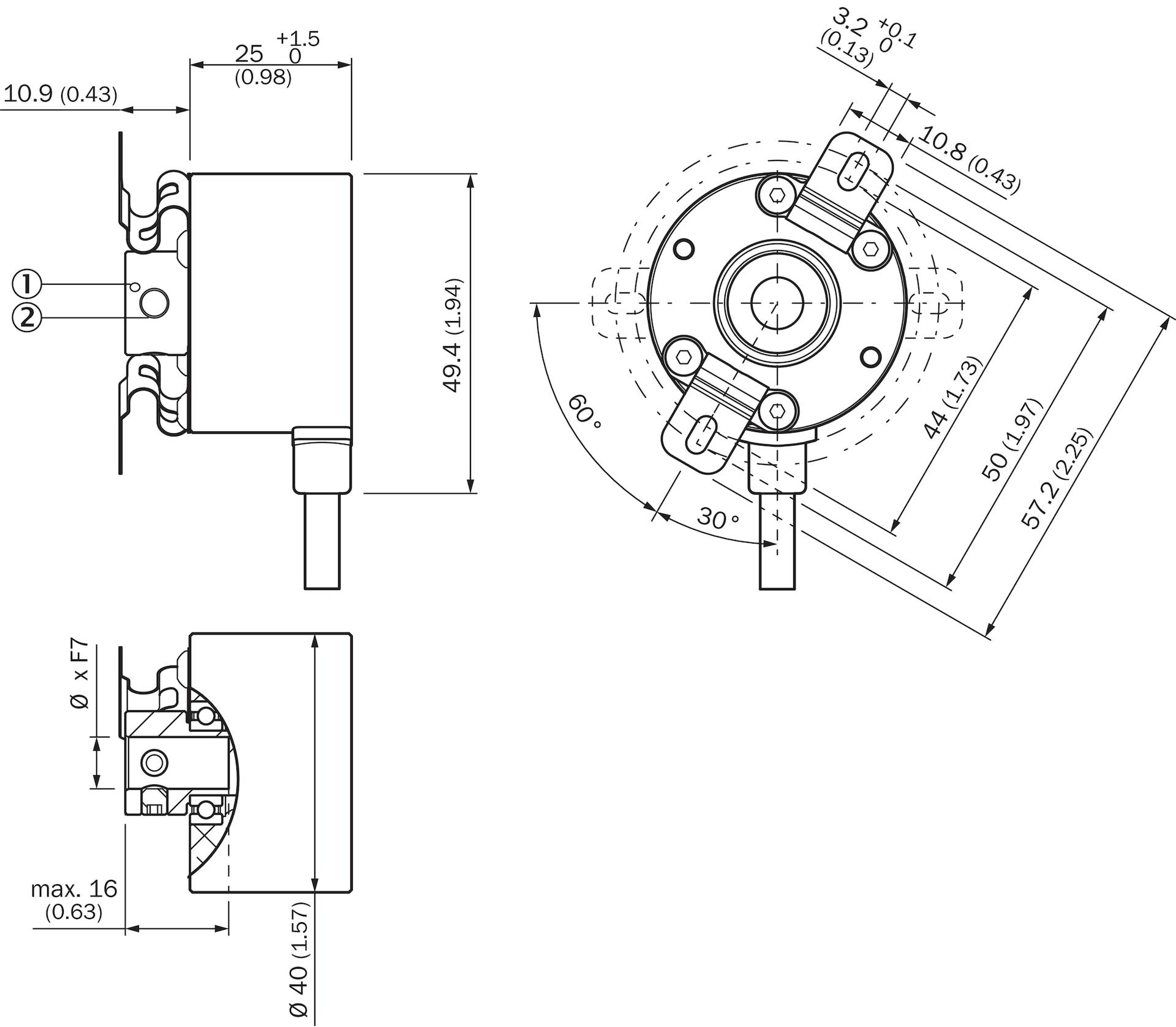 Sick Inkremental-Encoder DLS40E-BERV00360-2