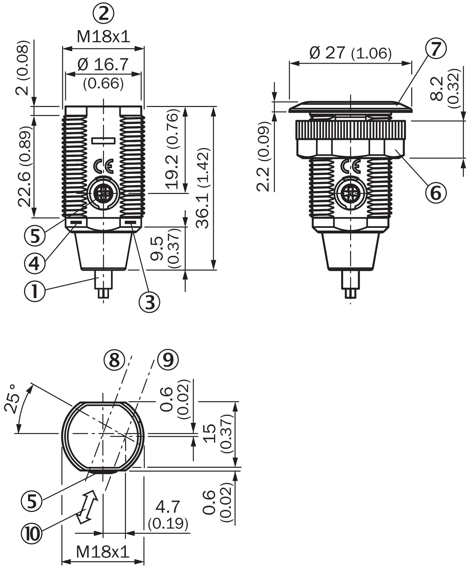 Sick GRTB18S-P1317, Fotoelektrischer Sensor, P/n: 1076094-1