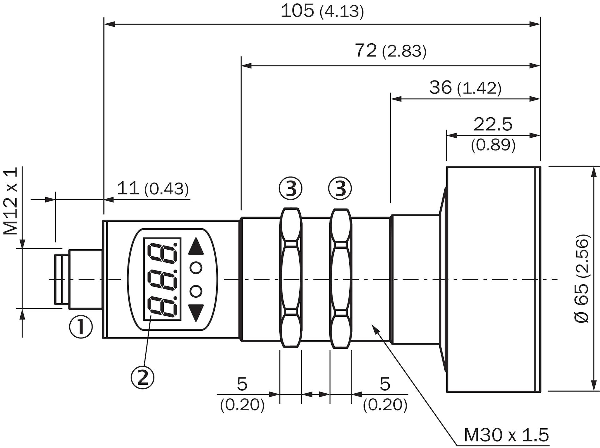 Sick UM30-215114, Ultraschall-Abstandssensor, P/n: 6037678-1