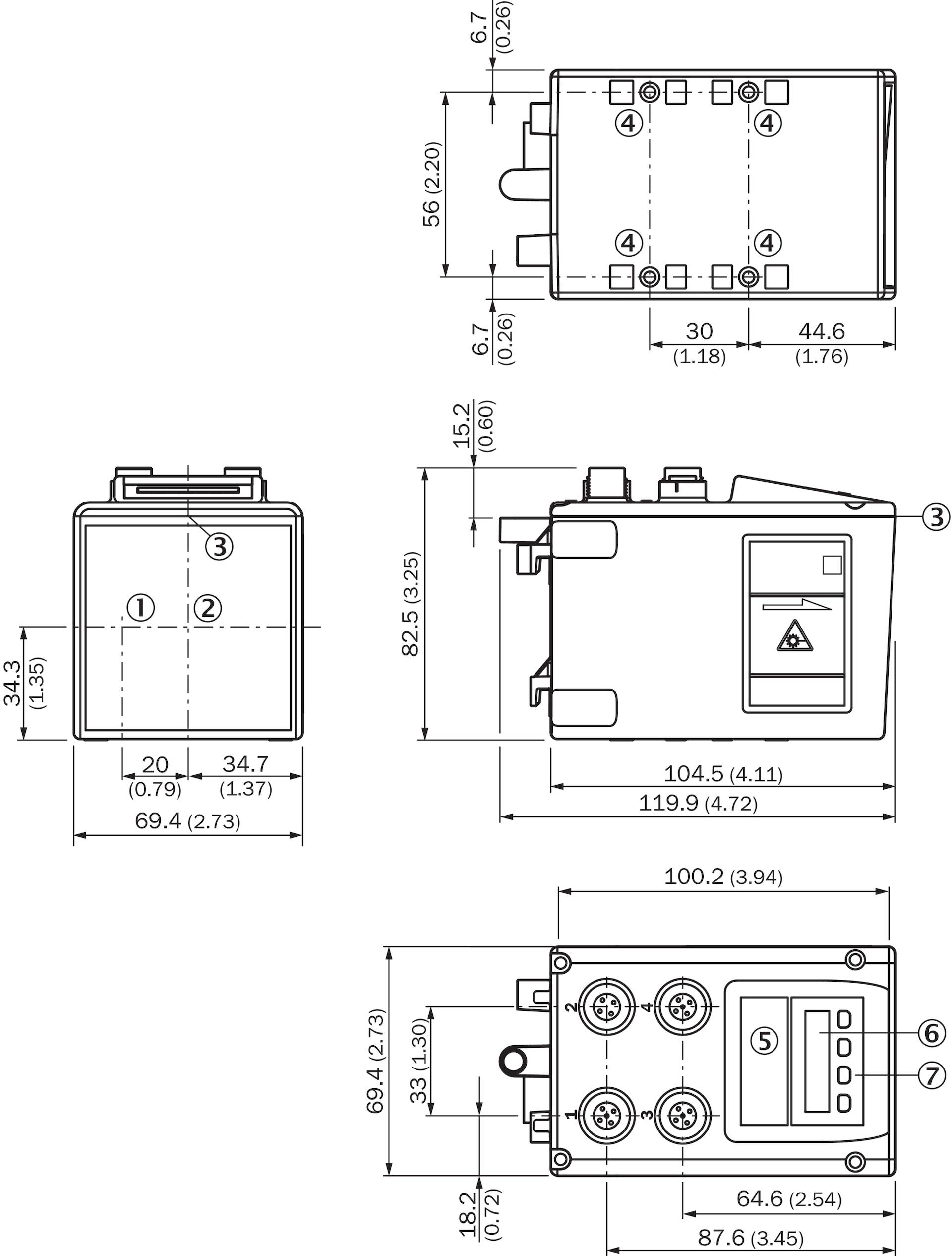 Sick Long-Range-Distanzsensor DL100-23HA2213-2
