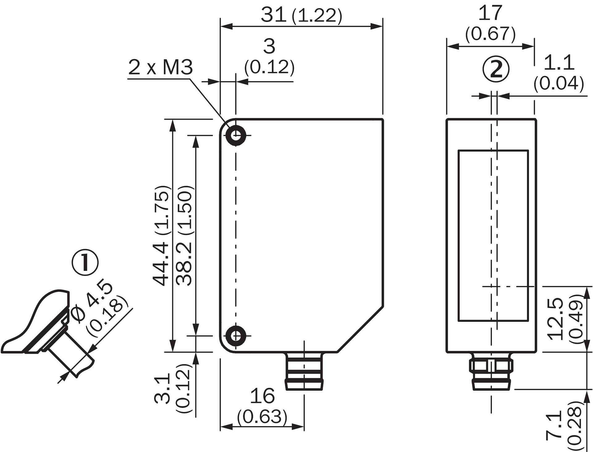 Sick Messsensor OD1-B100H50A15-1
