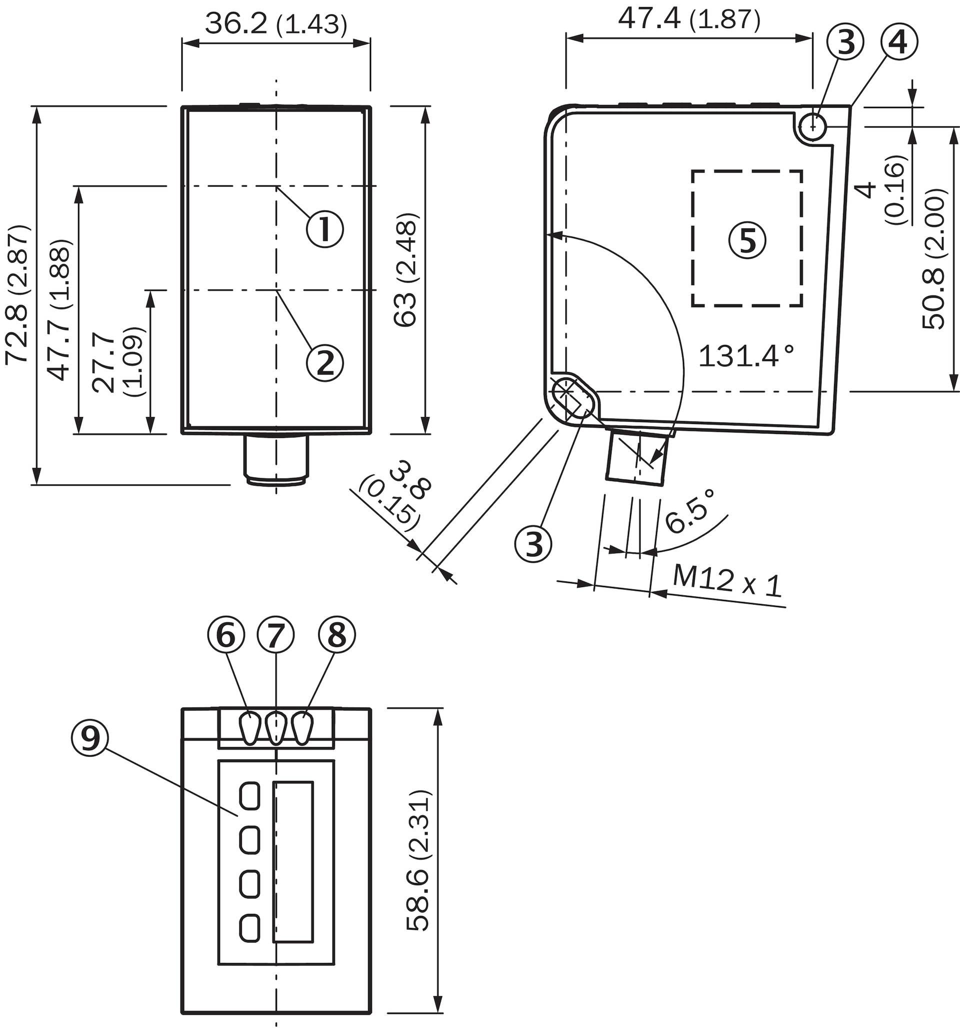 Sick DT50-2B215552, Laser-Abstandssensor, P/n: 1075271-2