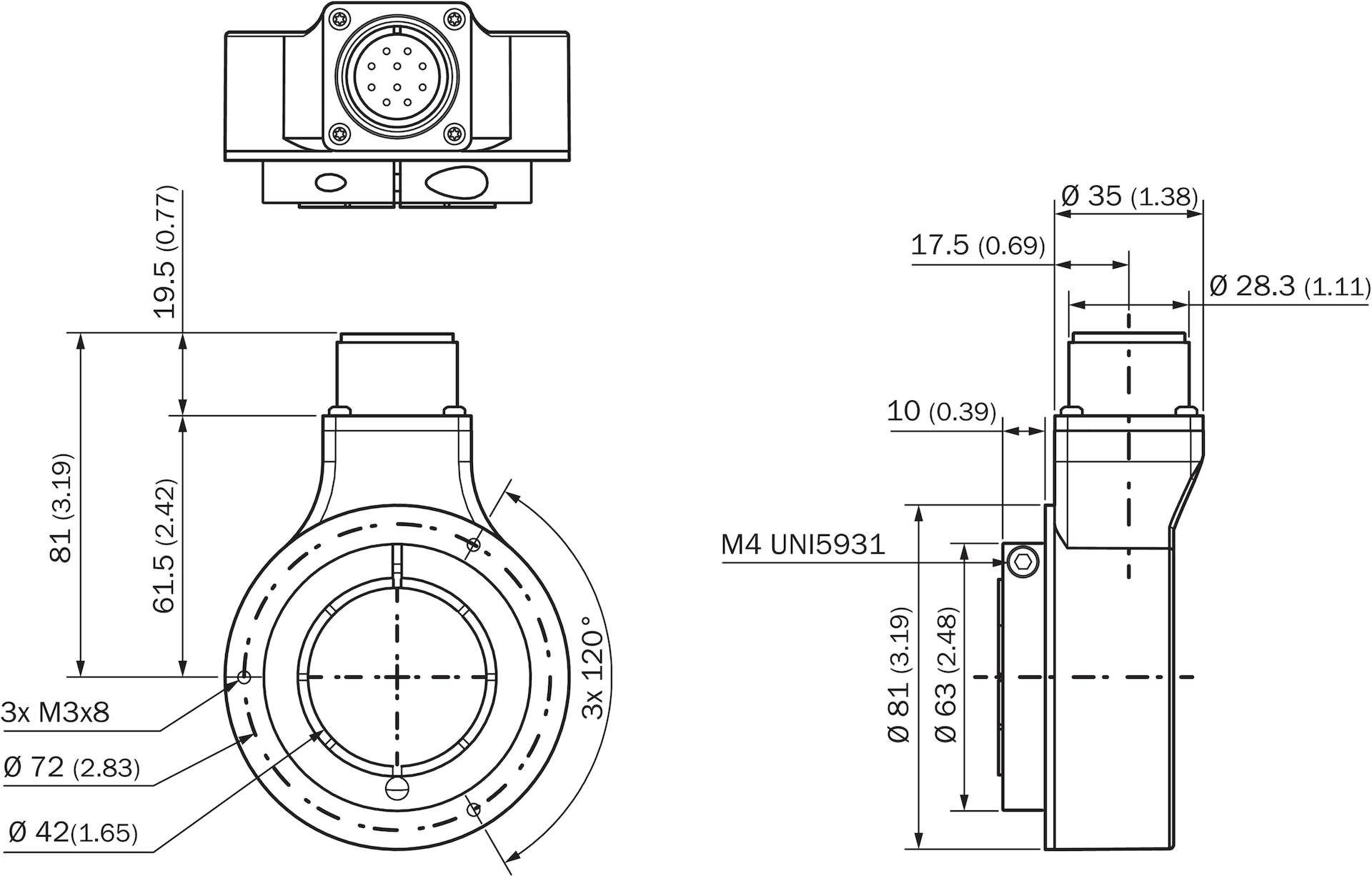 Sick Inkremental-Encoder DGS80B-TYH408192-2
