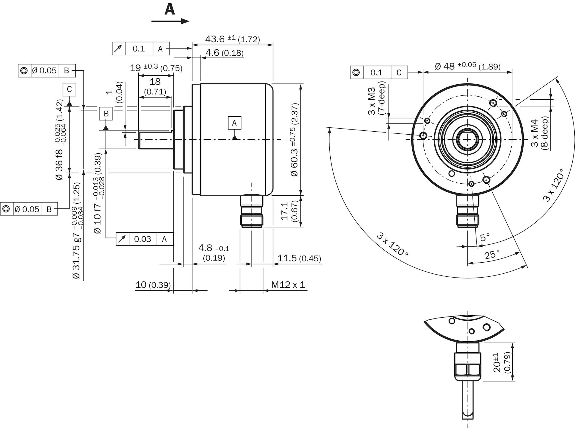 Sick AFM60I-S4AC004096, Absolutwertgeber, P/n: 1094917-1