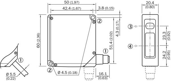 Sick OD2-P120W60A2, Laser-Abstandssensor, P/n: 6036628
