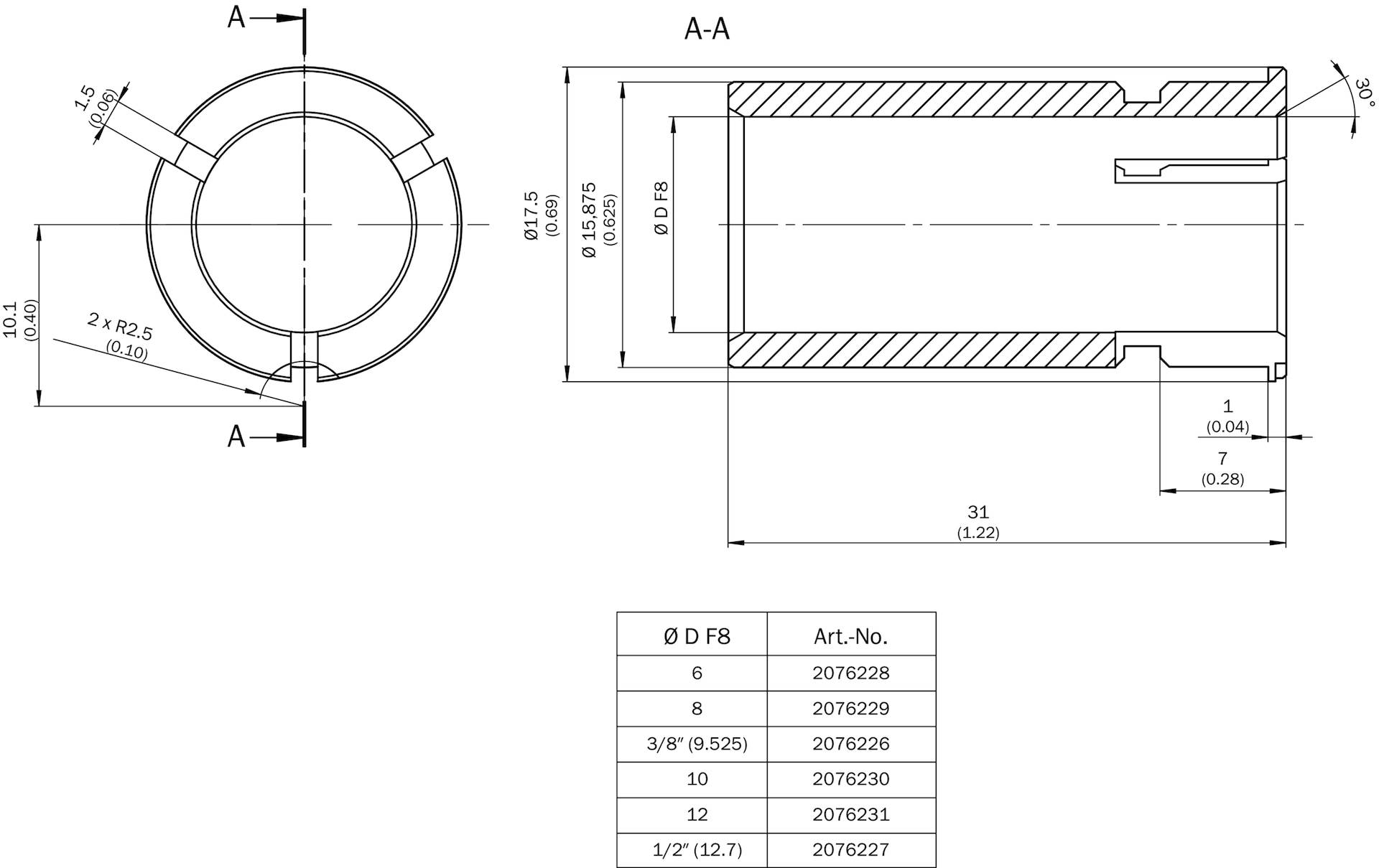 Sick Spannzange und -ring SPZ-58Z-38Z-P-1