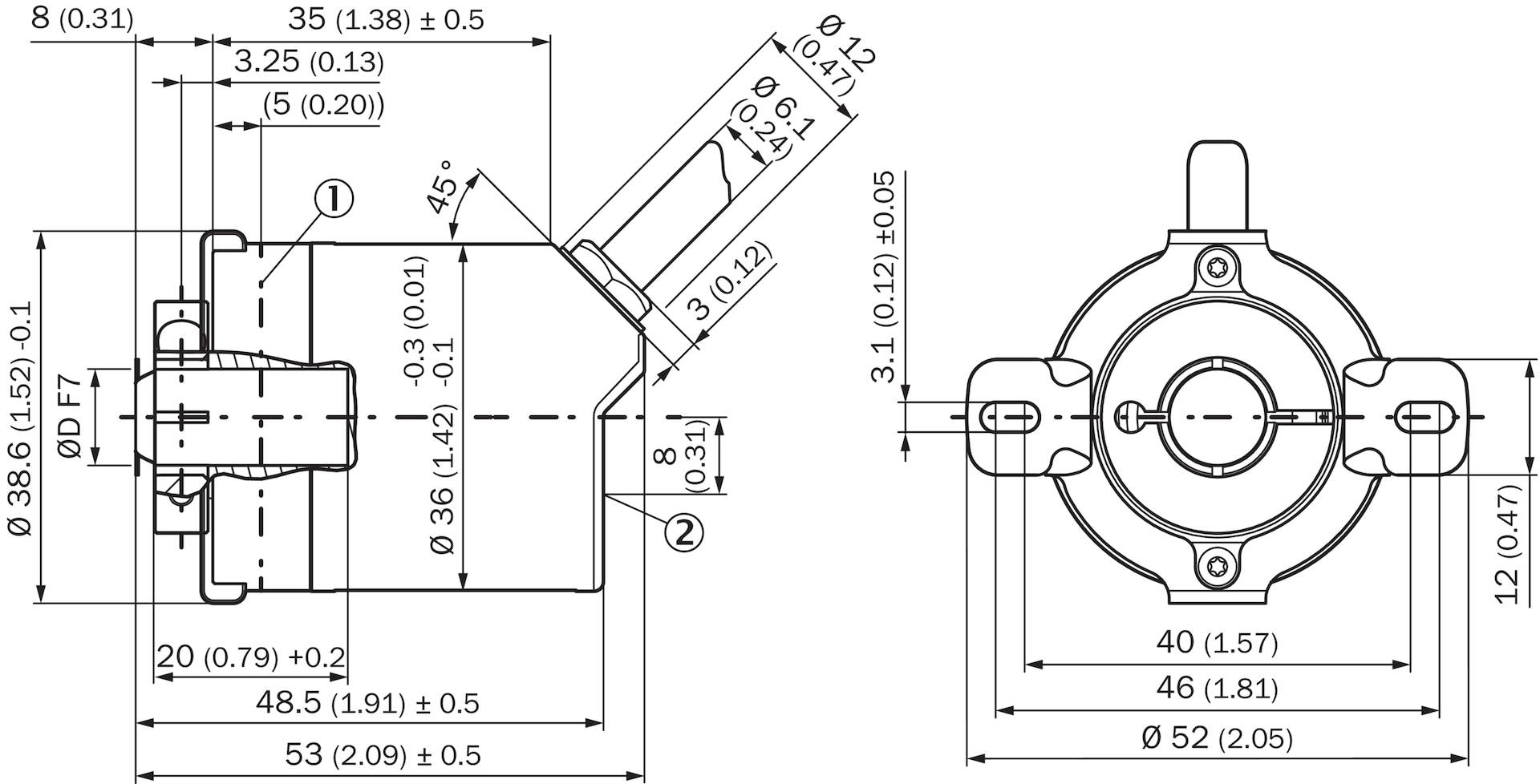 Sick Absolut-Encoder AHM36A-BDJM014X12-1