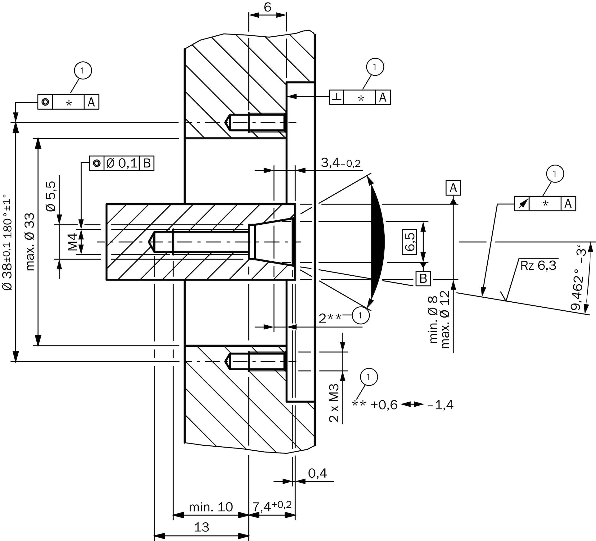 Sick SKM36-HFA0-S05, Motor-Feedback-System, P/n: 1037138-1