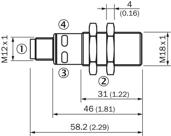 Sick UM18-21112E211, Ultraschall-Abstandssensor, P/n: 6068441