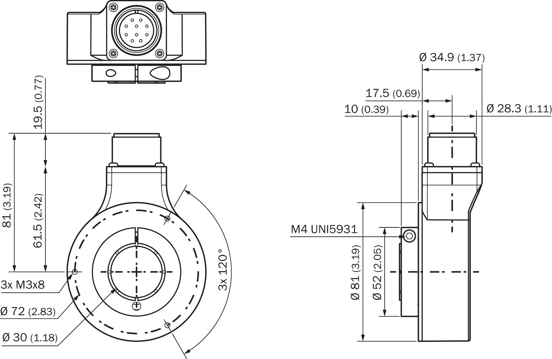 Sick Inkremental-Encoder DGS80B-TSL404096-2