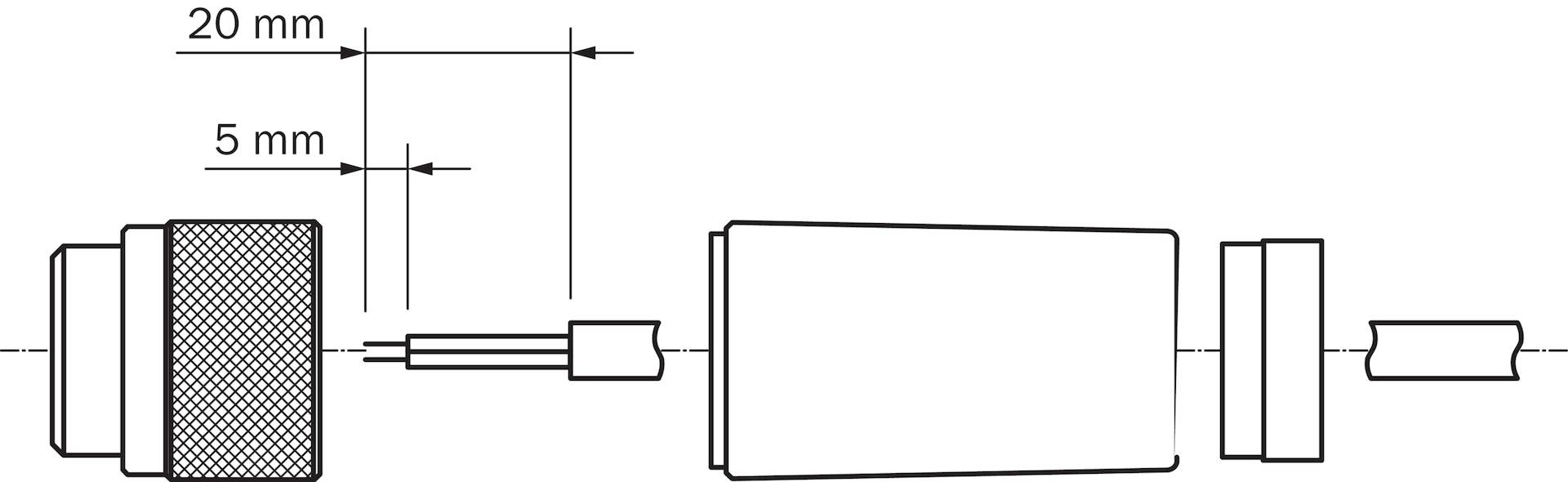 Sick DOS-1205-GQ, vor Ort konfektionierbarer Steckverbinder, Teilenummer: 6021353-2