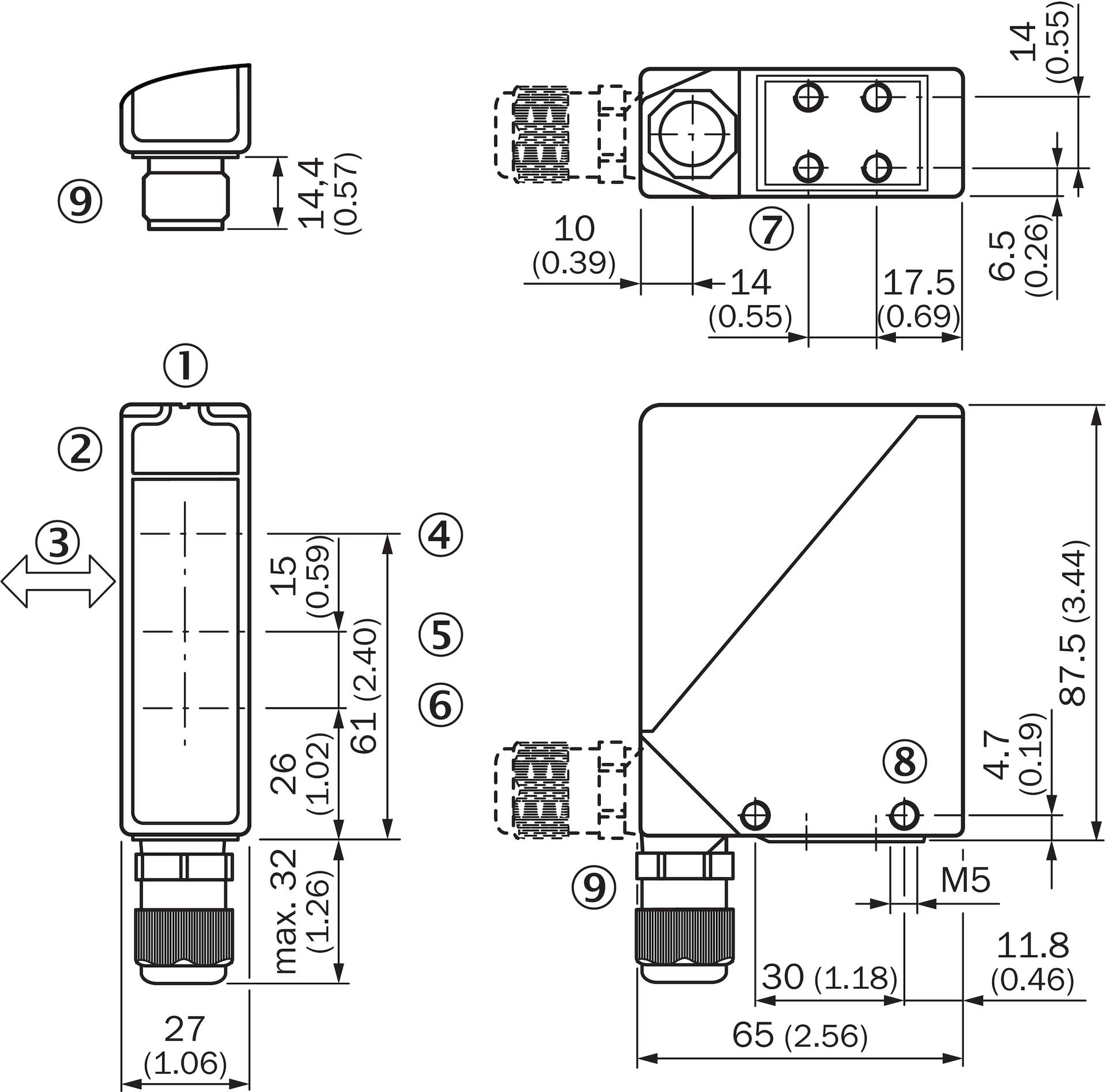 Sick WT24-2B410, Fotoelektrischer Sensor, P/n: 1016933-2
