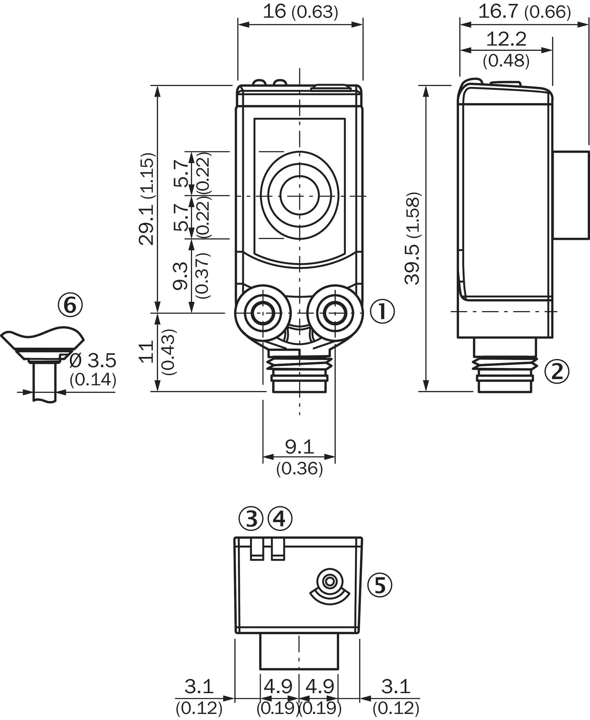 Sick UC4-11341, Ultraschall-Abstandssensor, P/n: 6034667-2