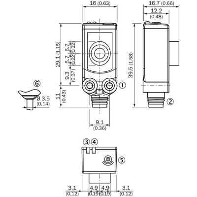 Sick UC4-13341, Ultraschall-Abstandssensor, P/n: 6034669-0