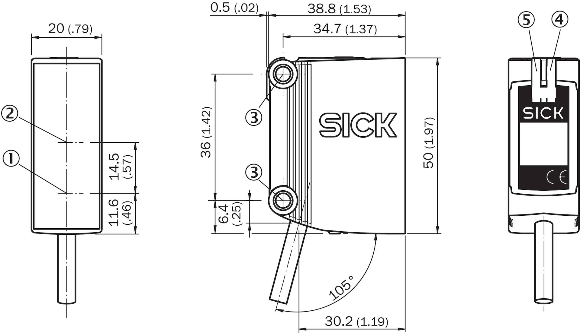 Sick GL10-N1212, Fotoelektrischer Sensor, P/n: 1065889-2