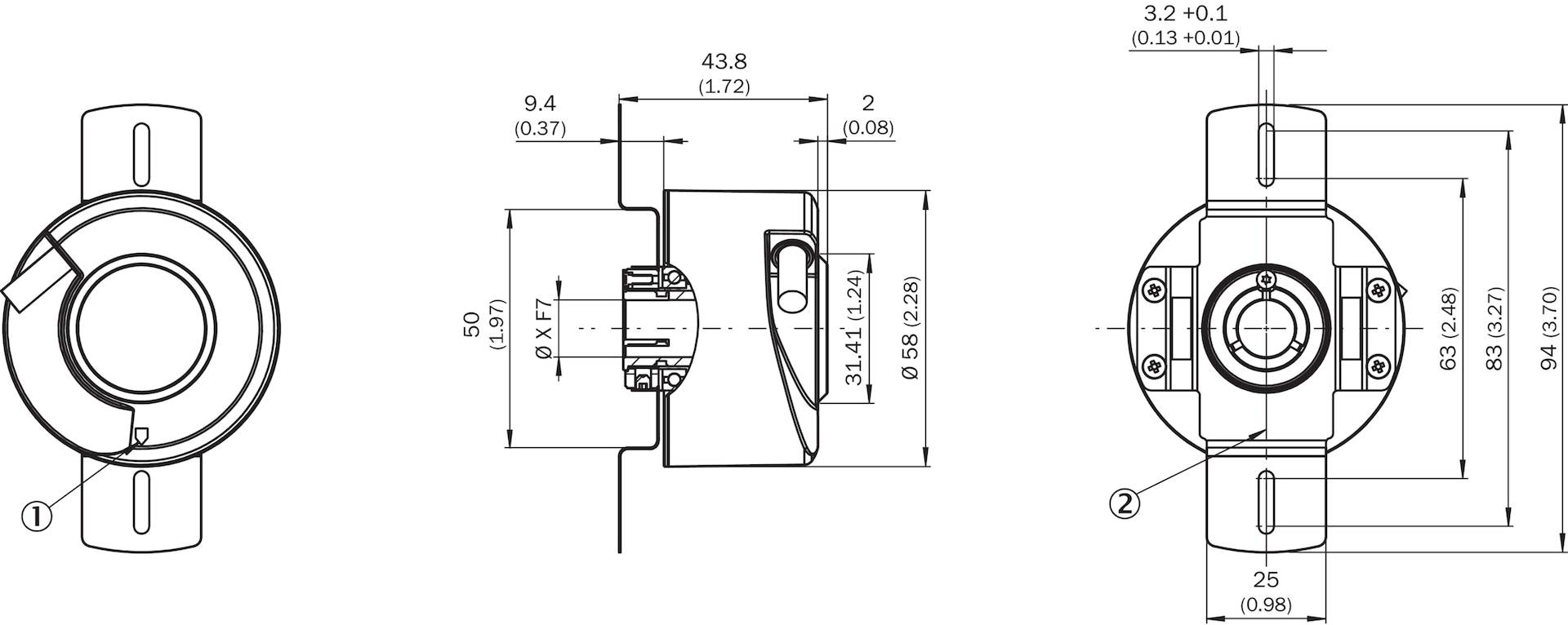 Sick Inkremental-Encoder DBS60E-BDFJ04096-1