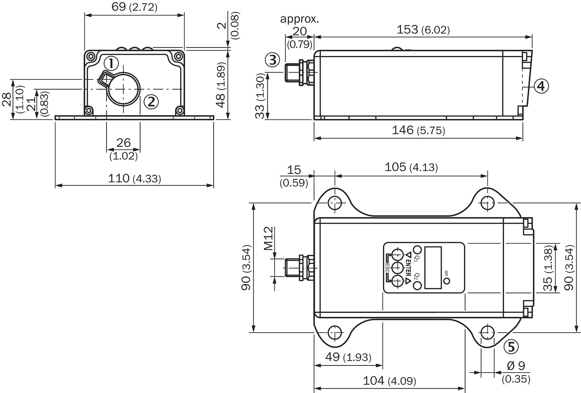 Sick DS500-N111, Laser-Distanzsensor, P/n: 1026521-2