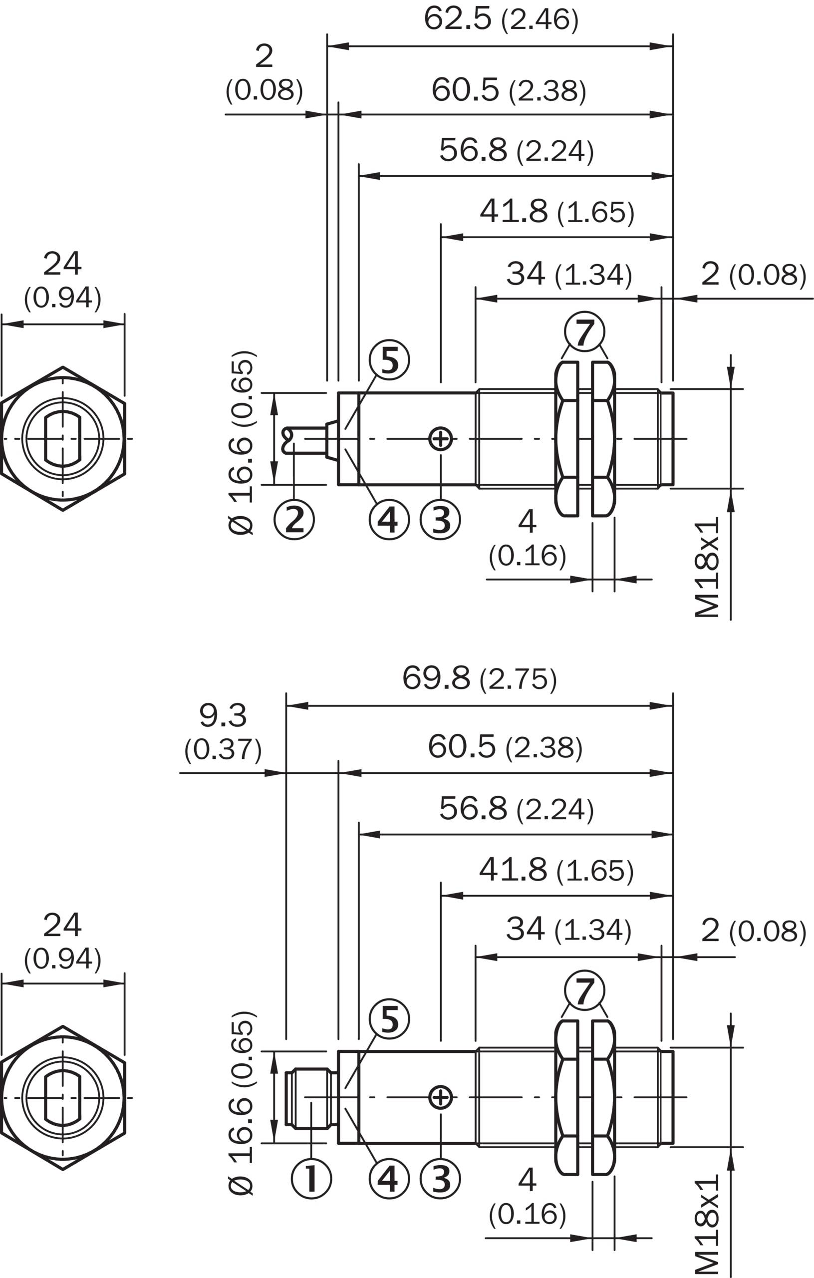 Sick VSE180-2P32432, Fotoelektrischer Sensor, P/n: 6044034-0